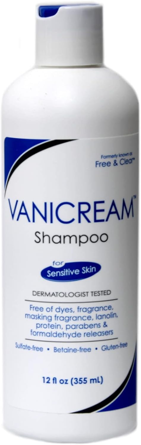 Sensitive Skin Shampoo for Gentle Cleansing and Care 12 fl oz