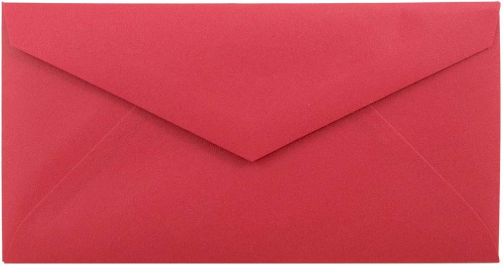 JAM PAPER Monarch Colored Envelopes in Red - Perfect for Invitations