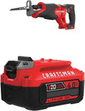 CRAFTSMAN V20 Reciprocating Saw with Lithium Ion Battery Included
