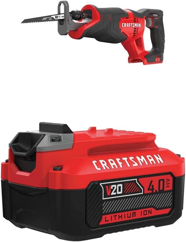 CRAFTSMAN V20 Reciprocating Saw with Lithium Ion Battery Power