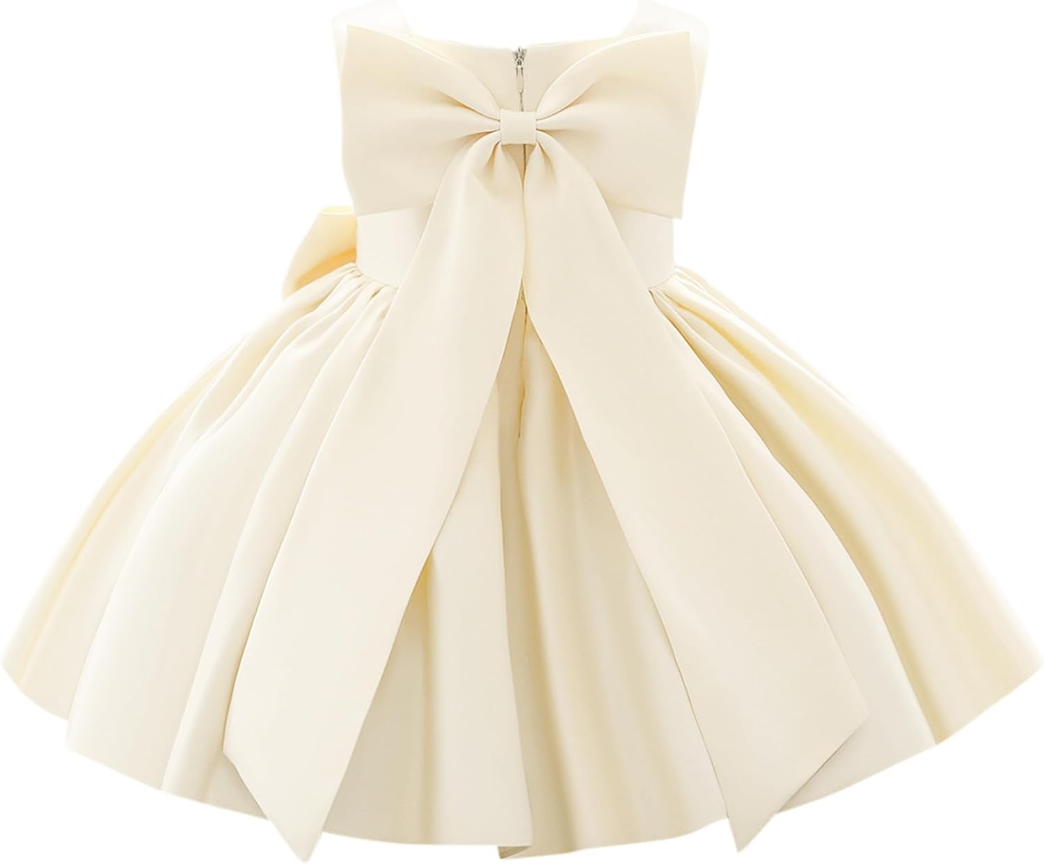 IDOPIP Flower Girl Bowknot Tutu Dress for Kids Baby Princess