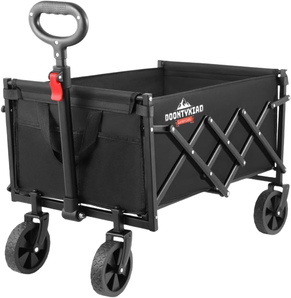 DoonTyxiad Collapsible Wagon: Heavy-Duty, 360lbs Capacity