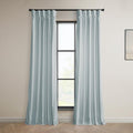 Aquarius Blue Velvet Room Darkening Curtain Panel 50W x 96L
