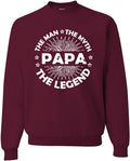 Men's Funny Dad Crewneck Sweatshirt - Soft Pill Resistant Fleece