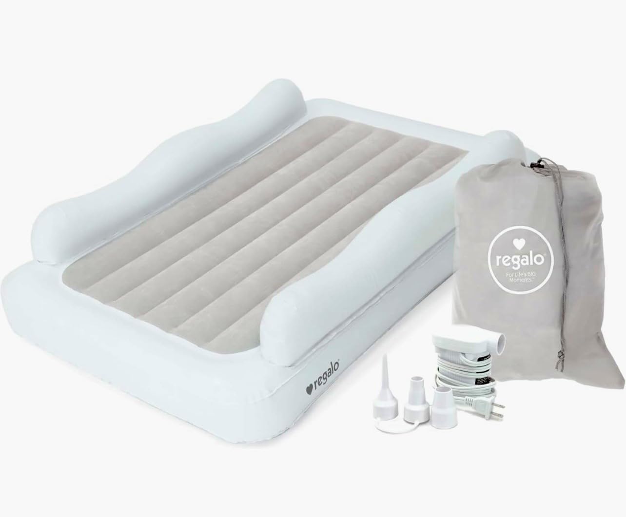Regalo Inflatable Toddler Travel Bed for Safe Sleep Anywhere