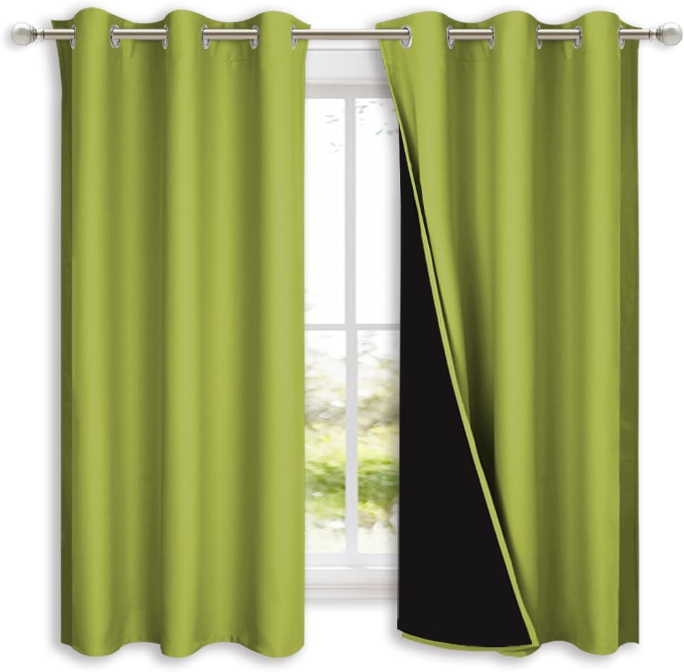 NICETOWN 100% Blackout Curtains for Complete Light Control