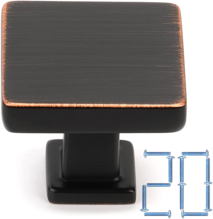 KOOFIZO 20 Pack Oil Rubbed Bronze Cabinet Knobs for Home Use