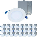 HALO HLBE 4-Inch Slim Canless Recessed Downlight 24-Pack - Contractor