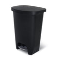Glad 13 Gallon Trash Can - Slim Matte Black Bin with Odor Protection