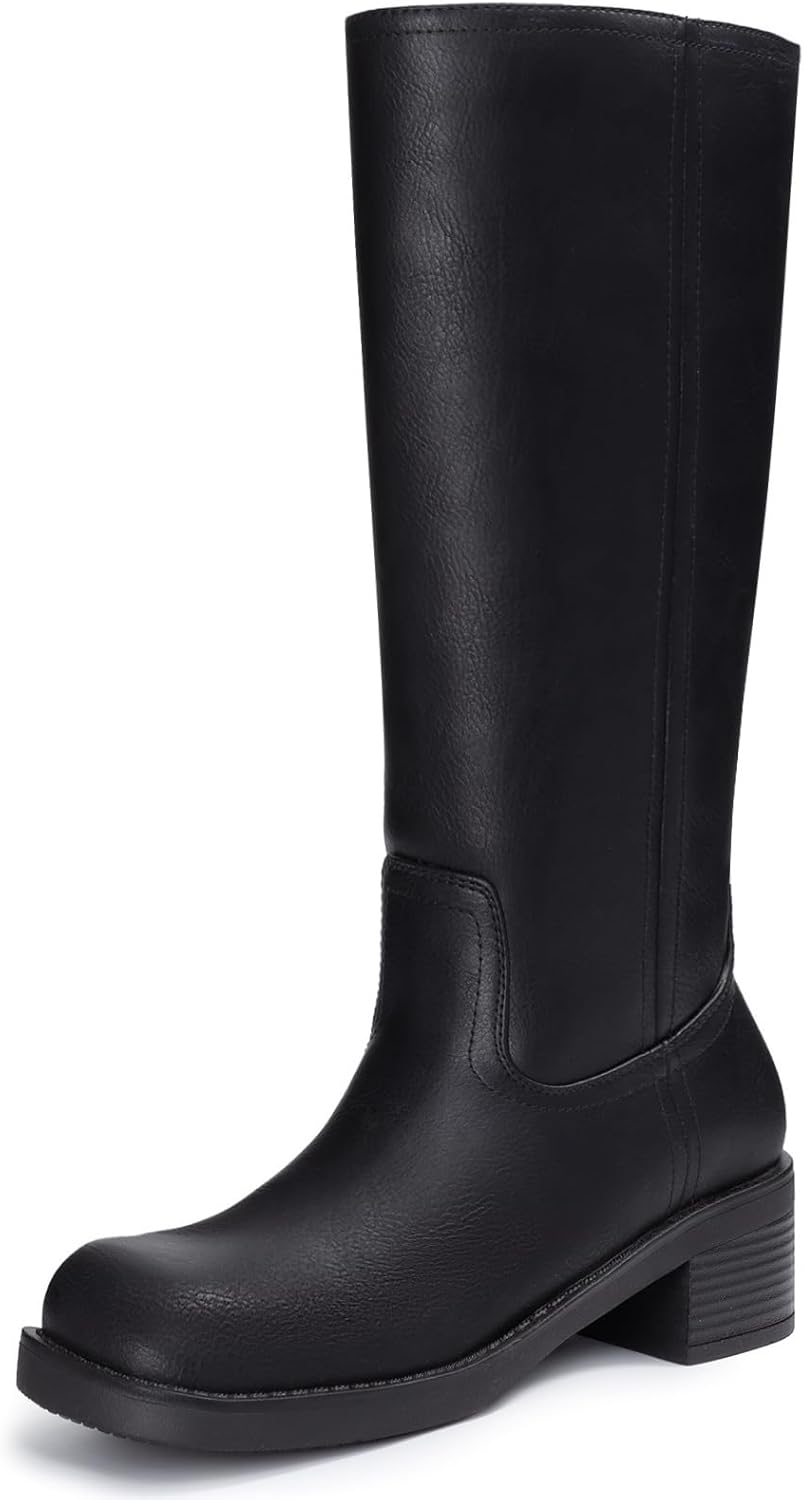 Athlefit Women's Knee High Boots for Stylish Comfort and Versatility