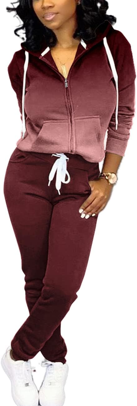 Mrskoala Two Piece Outfits for Women Tracksuit Sweat Suits