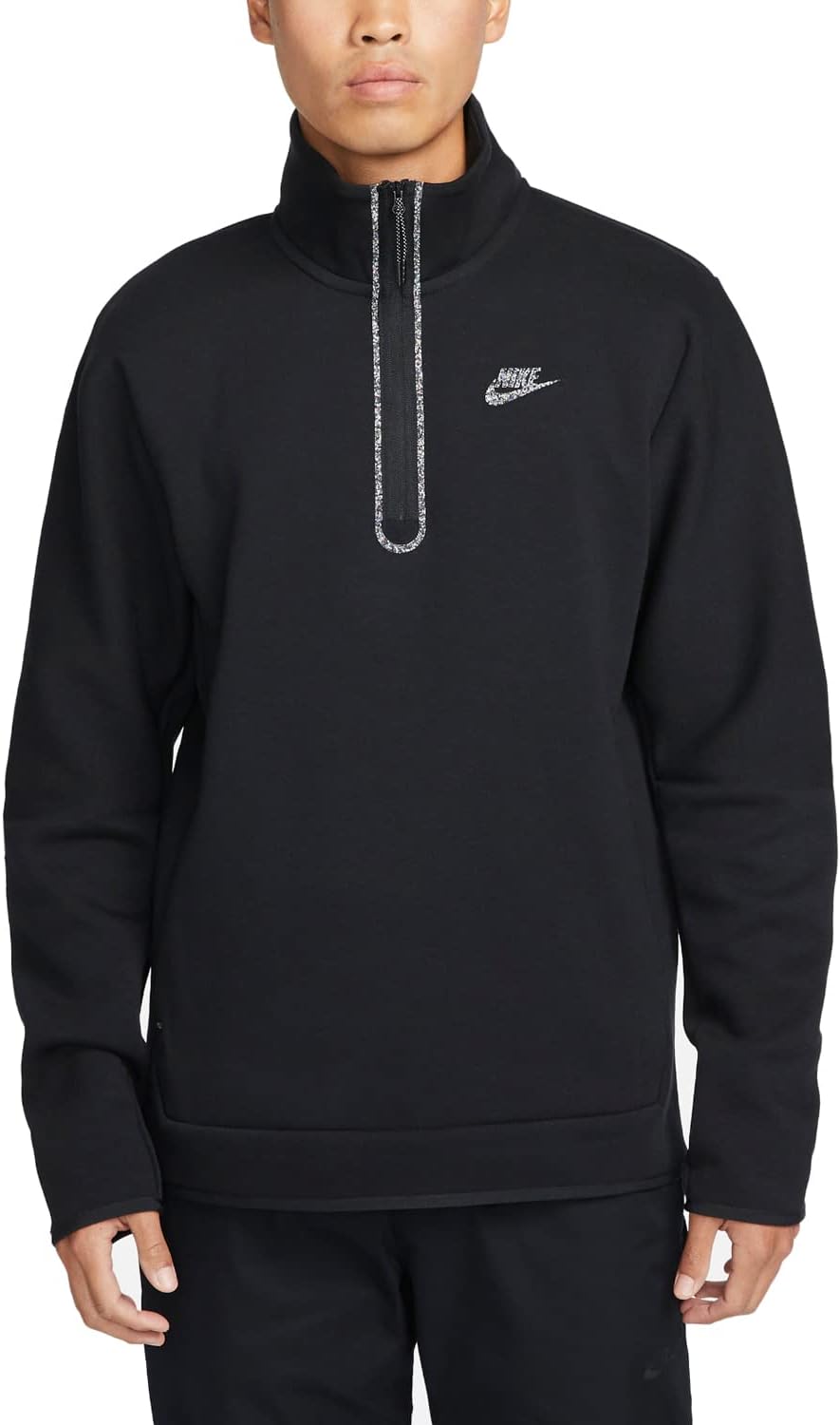 Nike Men's Black Half-Zip Sweatshirt - Active Comfort