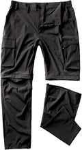 Gash Hao Mens Hiking Convertible Pants - Waterproof, Quick Dry Comfort