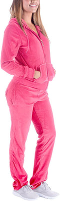 Yasumond Velour Tracksuit Womens 2 Piece Joggers Set (Style C6Z2)