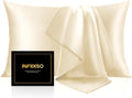 INFIIXSO Mulberry Silk Pillow Cases King Size Set of 2