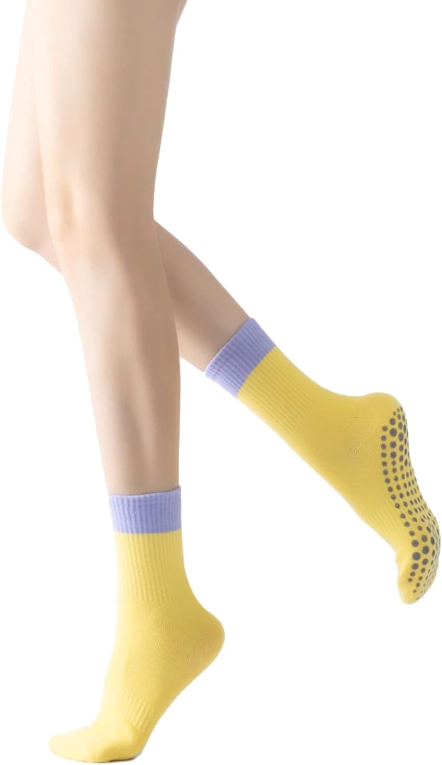 Non Slip Yoga Pilates Socks - Gripped & Stylish!