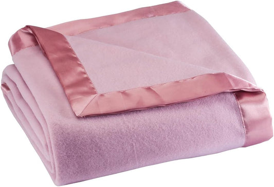 Cozy OakRidge Satin Fleece Blanket for All Seasons and Occasions