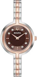 Bulova Ladies Rhapsody Diamond Quartz Bracelet Watch - Elegant