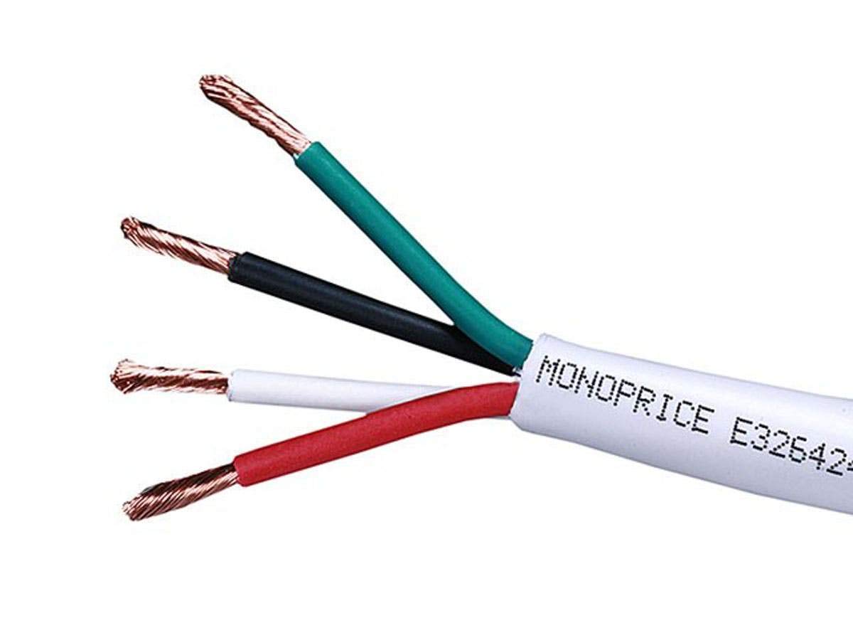 Monoprice 14 Gauge CL2 Rated 4 Conductor Speaker Wire 250ft