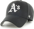 MLB Black White Primary Logo MVP Adjustable Baseball Cap - Game Ready