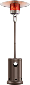 50000BTU Propane Patio Heater with Round Table - Tall Bronze