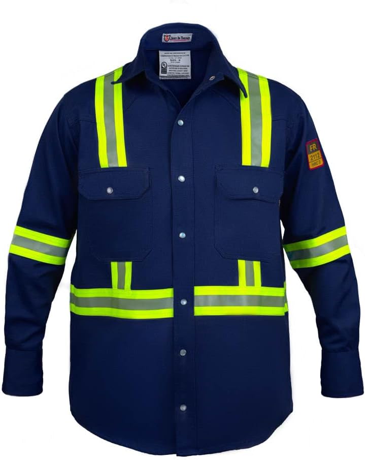 Flame Resistant High Visibility FR Shirt - 100% Cotton 7 oz
