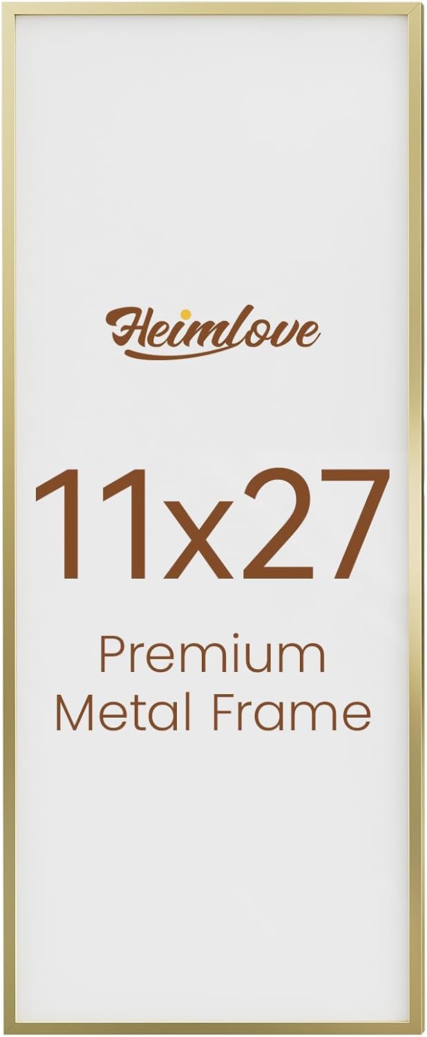 Elegant 11x27 Aluminum Picture Frame for Stunning Displays