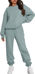 Trendy Queen Women's 2 Piece Crewneck Sweatsuit - Soft Cotton Blend