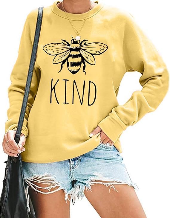 Bee Kind Women's Sweatshirt by KIMSOONG - Inspiring Lightweight Style