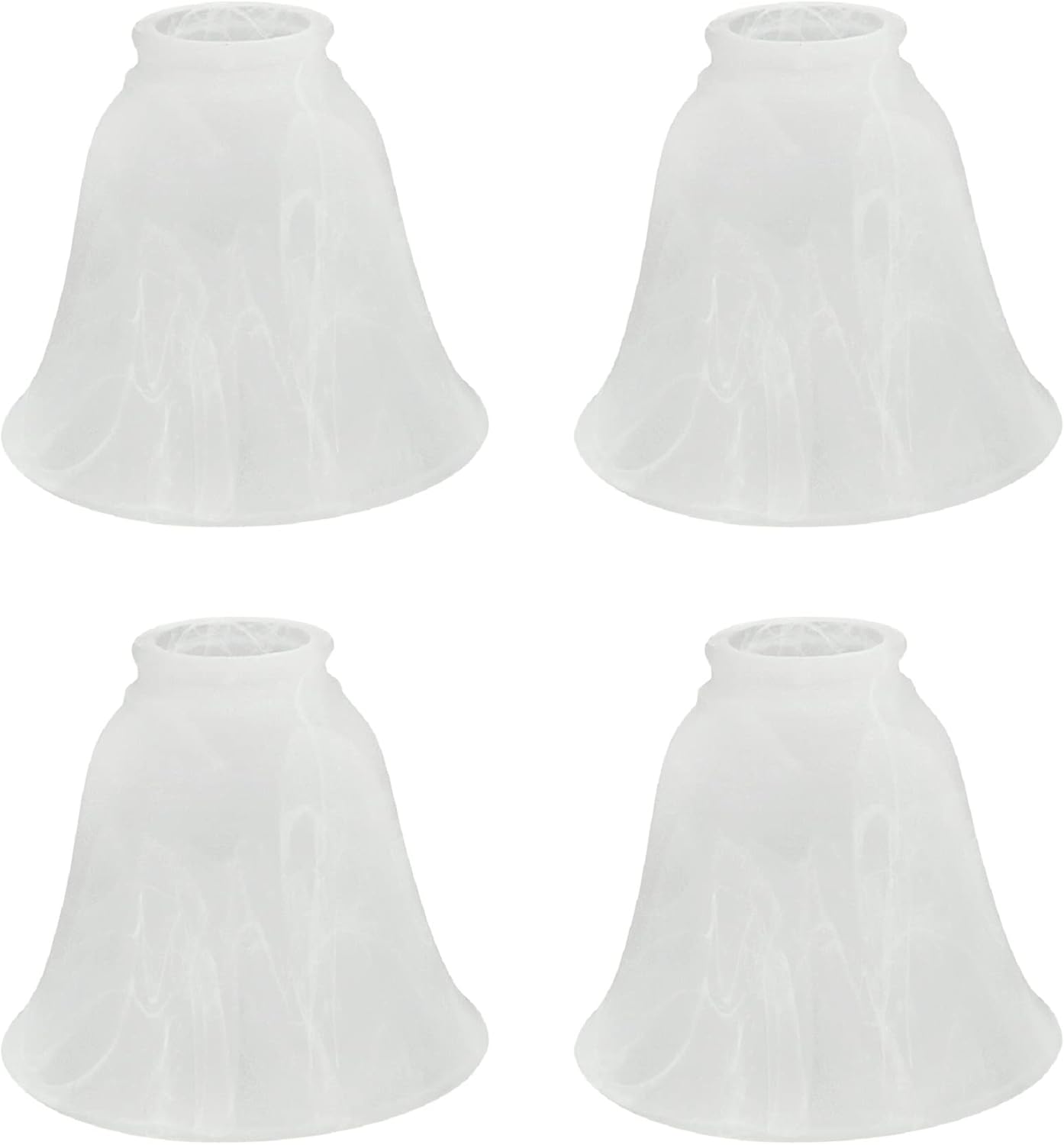 Aspen Creative Bell Shape Ceiling Fan Glass Shade Replacement Pack