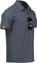 Mens Polo Shirt Moisture Wicking Golf Polo - Breathable Comfort