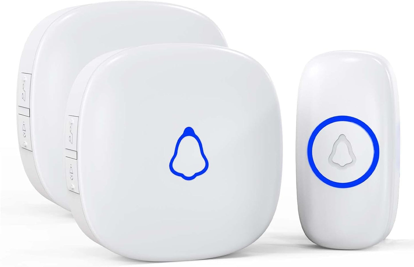 SECRUI Mini Wireless Doorbell - 58 Chimes, Waterproof Button, LED Light