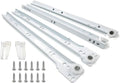 10 Inch Euro Slides Pack of 20 - Heavy-Duty 75 lb Drawer Slides