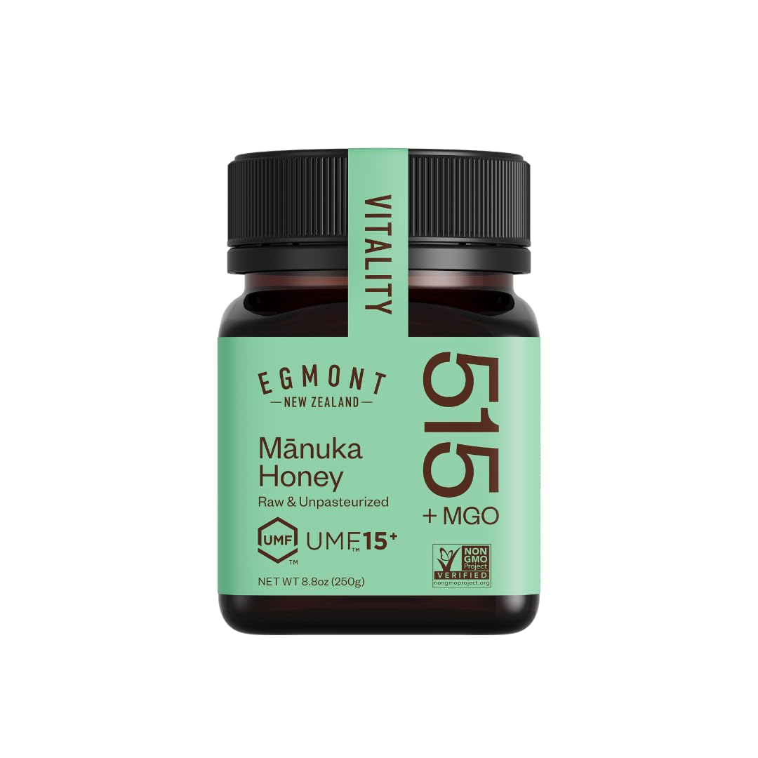 EGMONT HONEY Manuka Honey MGO 515+ UMF 15+ Pure 8.8oz Jar