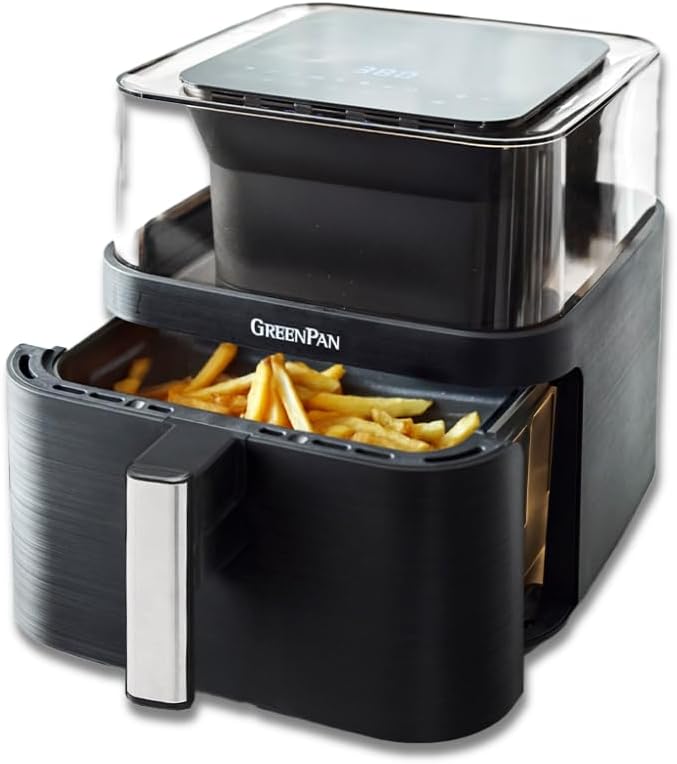 GreenPan Clearview Extra Large 7QT Air Fryer with 360 Window