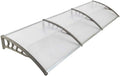 Patio Door Window Awning Canopy - Clear Polycarbonate Protection