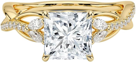 1-3 CT Moissanite Engagement Ring - Handcrafted Elegance