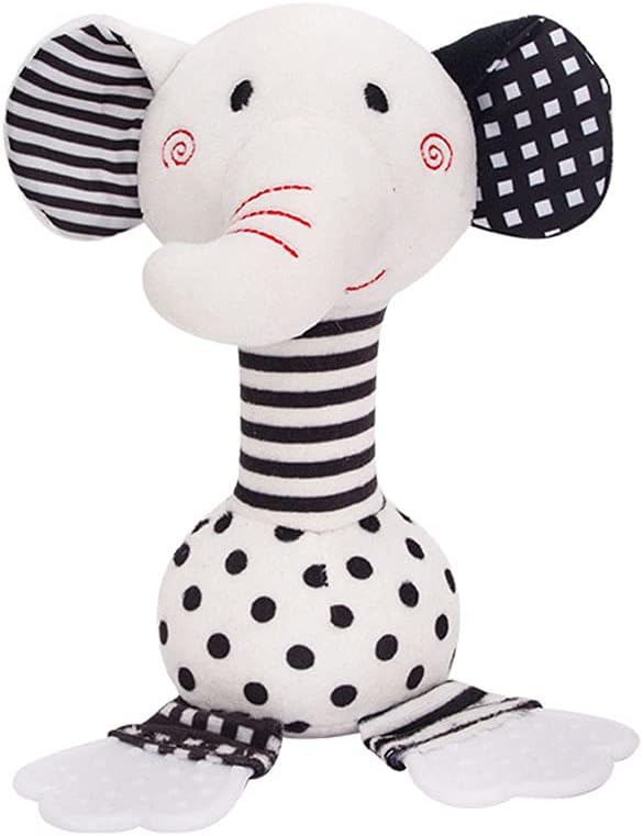 Developmental Elephant Rattle for Ages 0-12 Months
