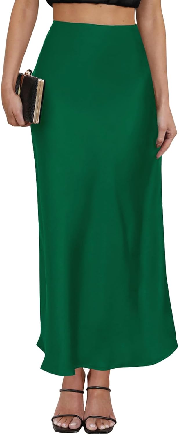 Leopard Print Satin Maxi Skirt for Stylish Summer Outfits