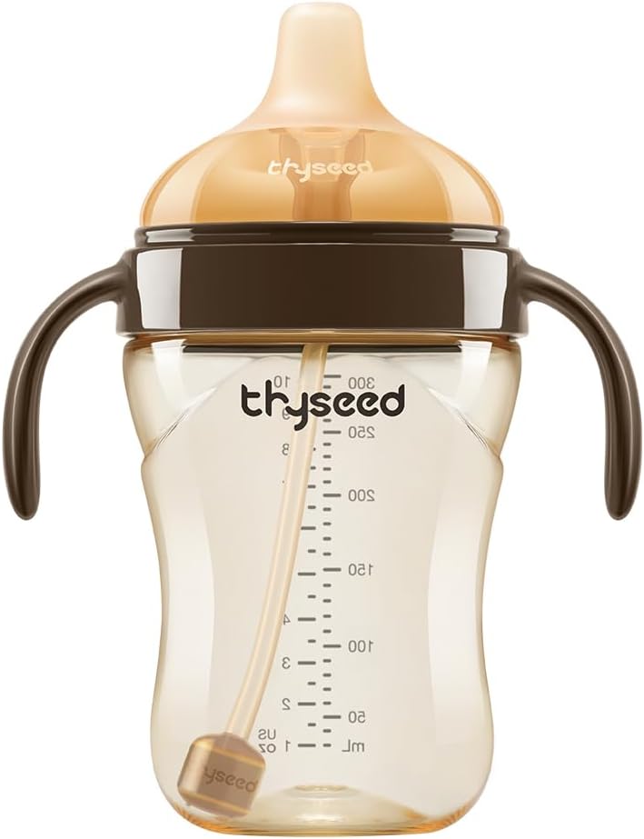 Thyseed Infant Spill Proof Weighted Straw Sippy Cups for Toddlers