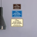 Please Do Not Knock Or Ring Doorbell Sign - Large 10 Pack