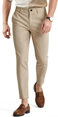 Mens Dress Pants Slim Fit Stretch Fashion Plaid Pant - Smart Everyday