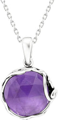 925 Sterling Silver Gemstone Necklace for Women - Timeless Amethyst