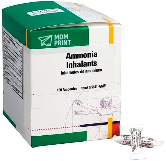 MDMprint Ammonia Inhalants Ampoules for First Aid Care