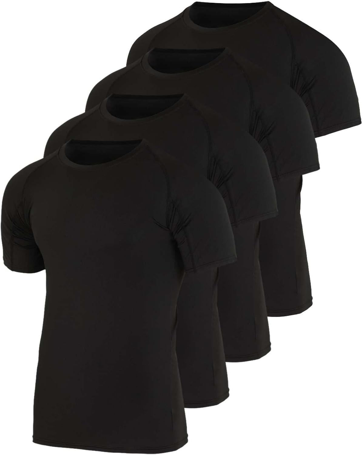 Men's Short Sleeve Compression T-Shirt Base Layer for Athletes