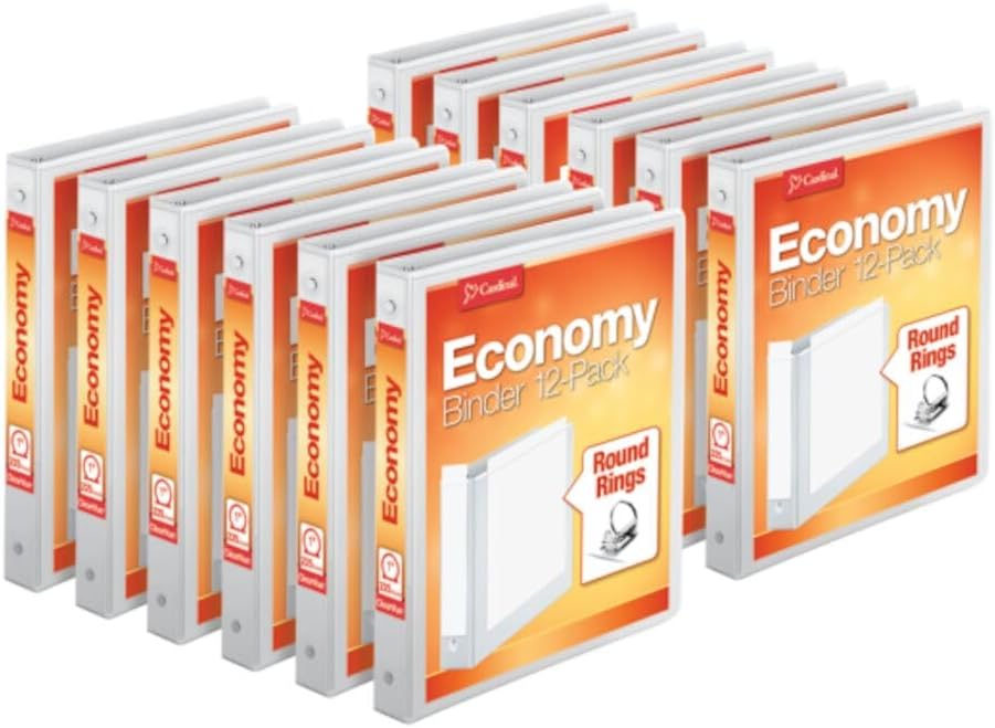 Cardinal Economy 3-Ring Binders for Office Organization Needs