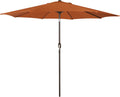 9 ft Outdoor Patio Umbrella with Crank and Tilt - Sturdy 8 Rib Shade