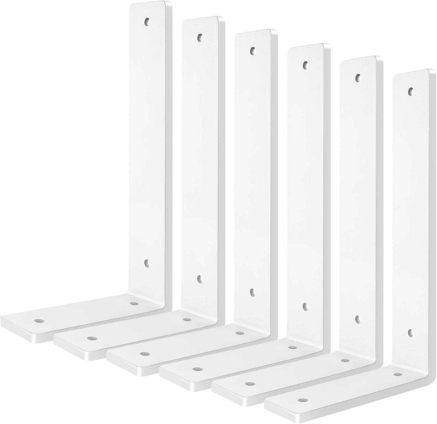 Heavy Duty White Floating Shelf Brackets for DIY Projects