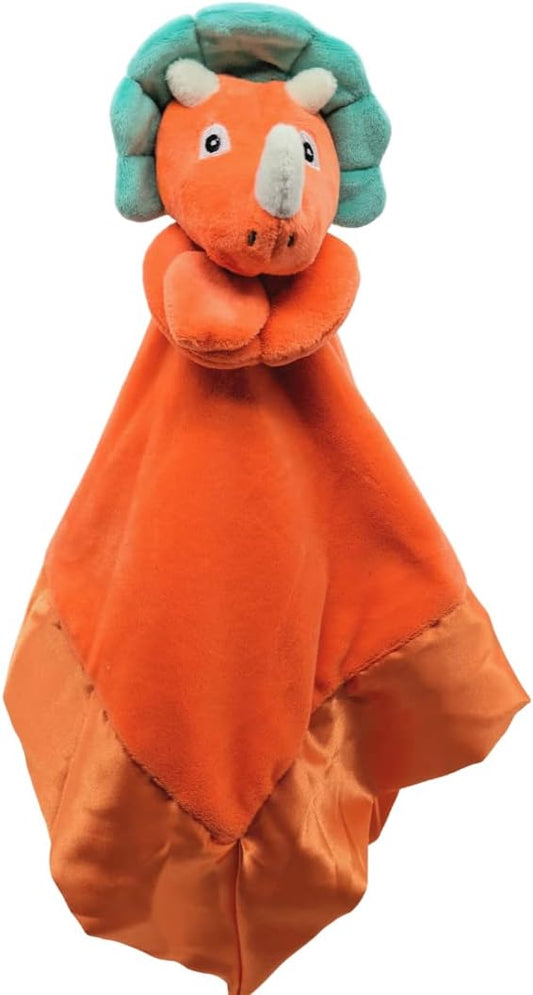 Dino Lovey Blanket | Large 20 x 20 for Boys & Girls | Cute Security Blanket