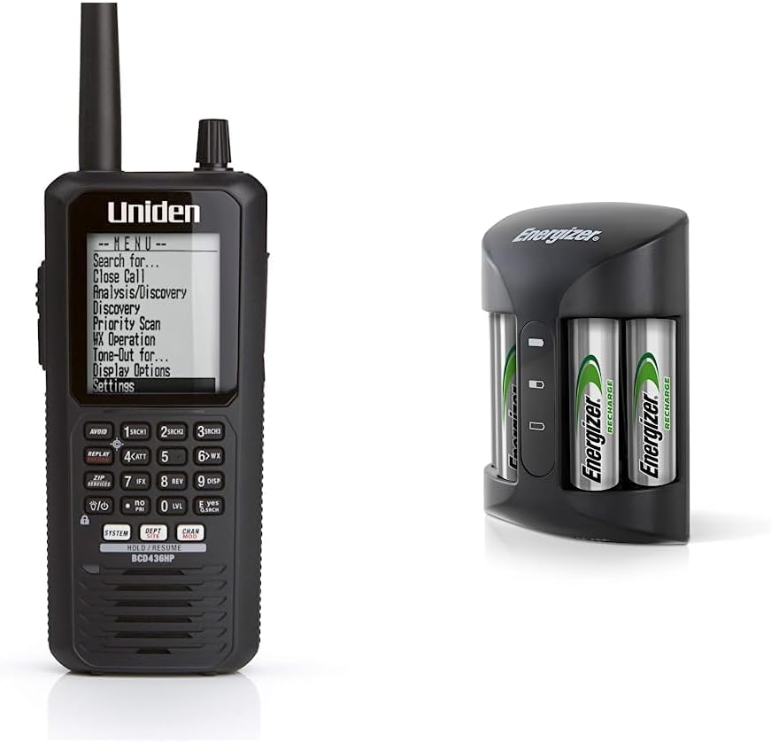 Uniden BCD436HP Digital Handheld Scanner with Charger Bundle